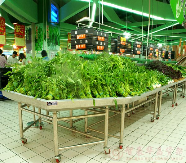 重庆喷雾式果蔬架案例图展示